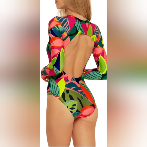 Trina TurkRainforest Paddle One-Piece Swimsuit 🪴 - Picture 3 of 6